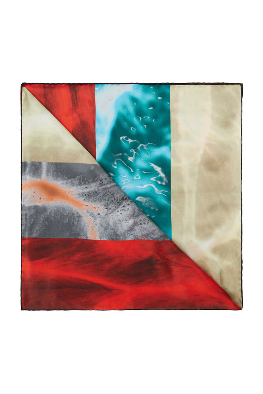 Multicoloured Antares Silk Scarf