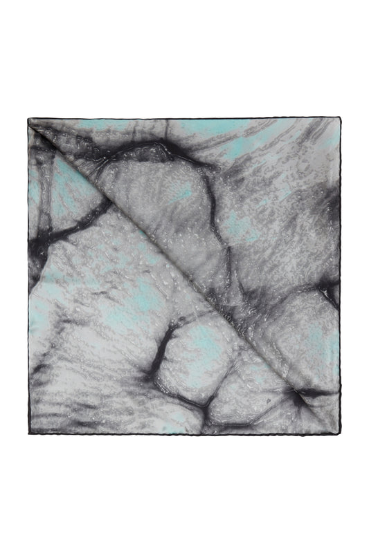 Silver Antares Silk Scarf