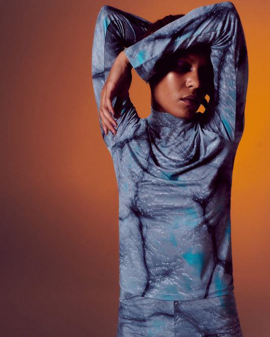 Silver Antares Turtleneck